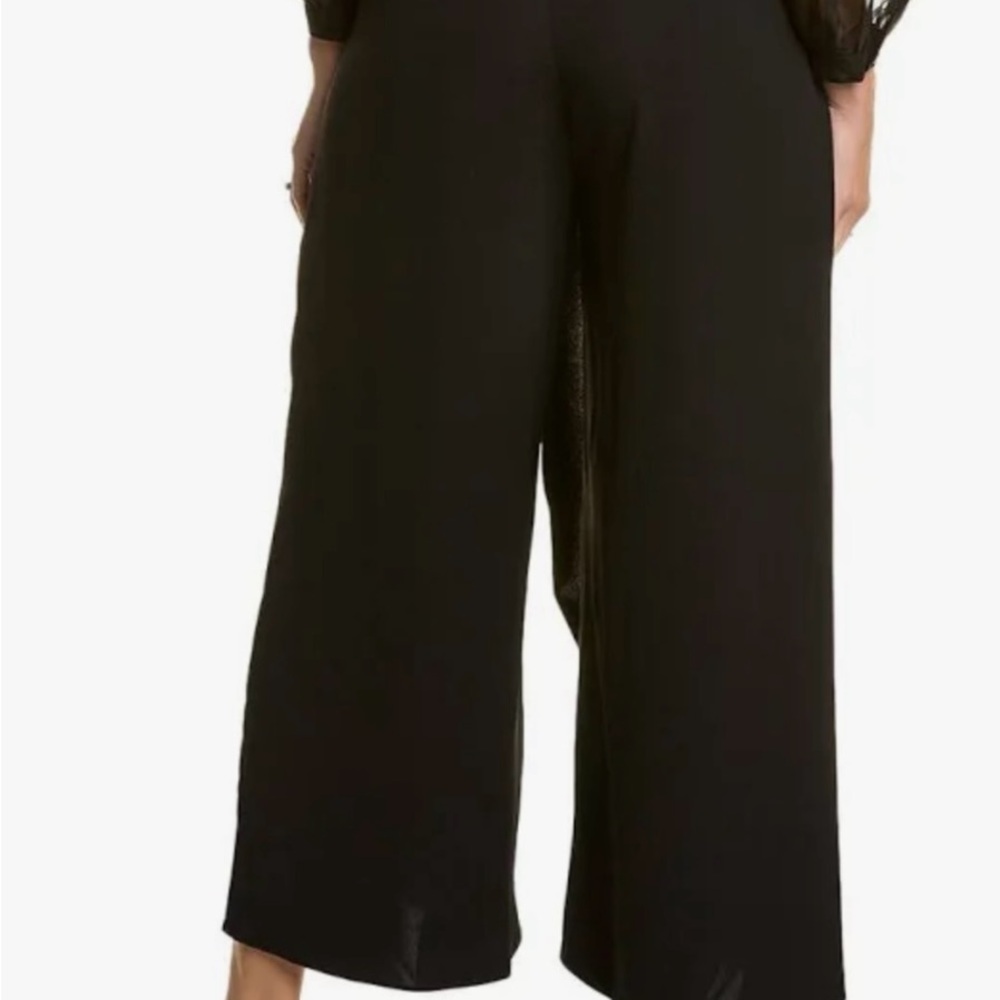 NWT Gracia black wide leg wrap pants. Size medium - Picture 3 of 4